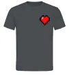 Чоловіча футболка Майнкрафт серце Графіт фото