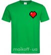 Мужская футболка Майнкрафт сердце Зеленый фото