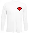 Лонгслив Майнкрафт серце Белый фото