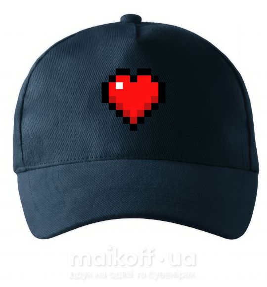 Кепка Майнкрафт сердце Темно-синій фото