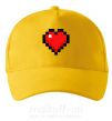 Кепка Майнкрафт сердце Сонячно жовтий фото