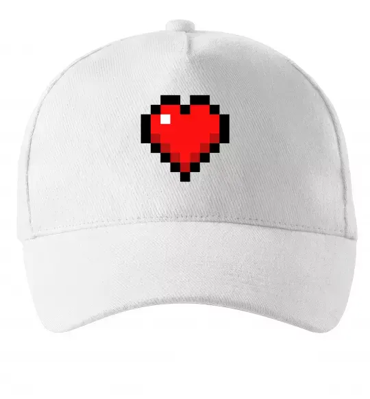 Кепка Майнкрафт серце Білий фото