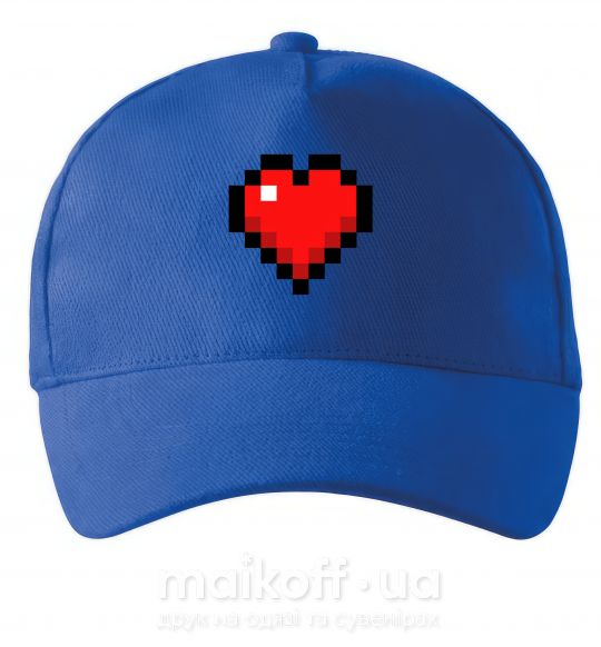 Кепка Майнкрафт сердце Ярко-синий фото