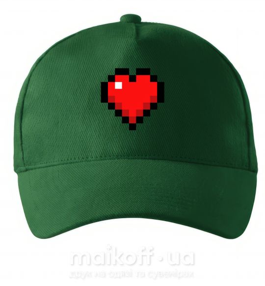 Кепка Майнкрафт сердце Темно-зелений фото