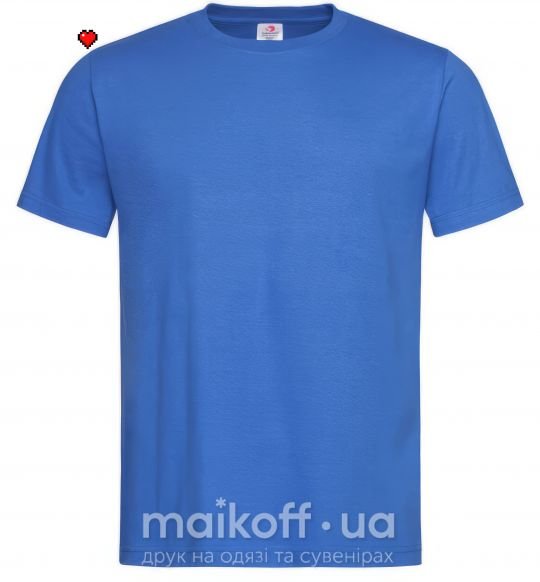 Мужская футболка Майнкрафт сердце Ярко-синий фото
