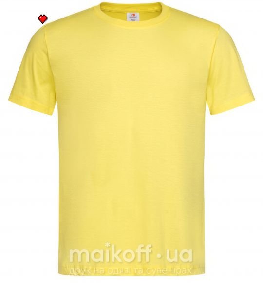 Мужская футболка Майнкрафт сердце Лимонный фото