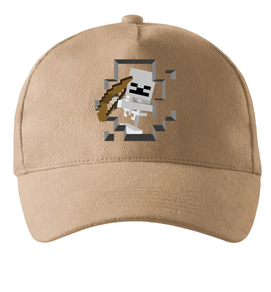 Кепка Майнкрафт скелет в печері Песочный фото