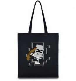 Эко-сумка Майнкрафт скелет в печері