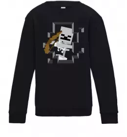 Дитячий світшот Майнкрафт серце Сонячно жовтий фото