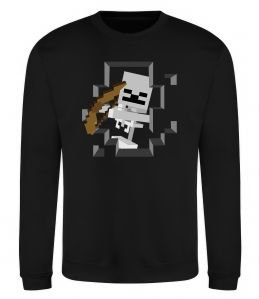 Свитшот Майнкрафт скелет в печері