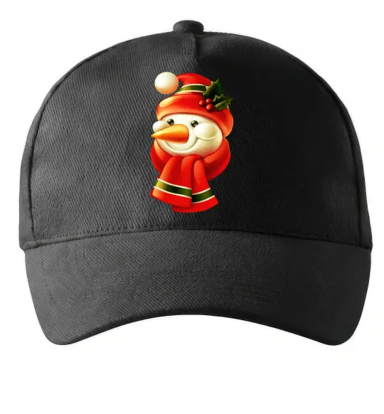 Кепка Сніговик новорічний Черный фото