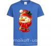 Дитяча футболка Снеговик новогодний Яскраво-синій фото