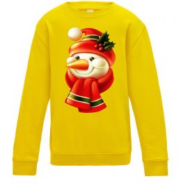 Дитячий світшот Сніговик новорічний