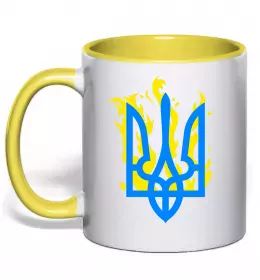 Чашка с цветной ручкой Герб - цвіт Нежно розовый фото