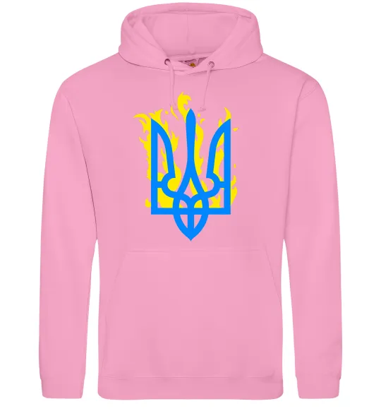 Жіноча толстовка (худі) Герб з вогнем Рожевий фото
