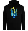 Женская толстовка (худи) Герб з вогнем Черный фото