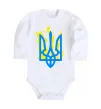 Дитячий бодік Герб з вогнем Білий фото