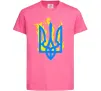 Дитяча футболка Герб з вогнем Яскраво-рожевий фото