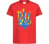 Дитяча футболка Герб з вогнем Червоний фото