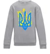 Детский Свитшот Герб з вогнем Серый меланж фото