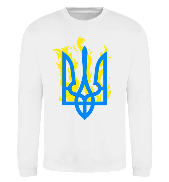 Свитшот Герб з вогнем Белый фото
