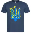 Чоловіча футболка Герб з вогнем Темно-синій Чоловіча футболка Герб з вогнем Темно-синій фото