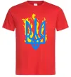 Чоловіча футболка Герб з вогнем Червоний Чоловіча футболка Герб з вогнем Червоний фото
