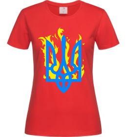 Жіноча футболка Герб з вогнем