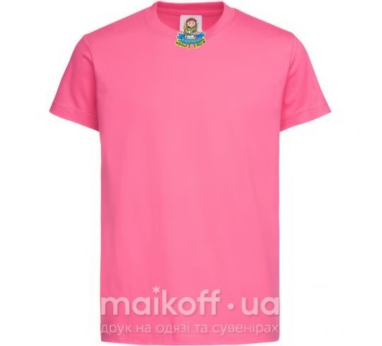Дитяча футболка Я україночка Яскраво-рожевий фото