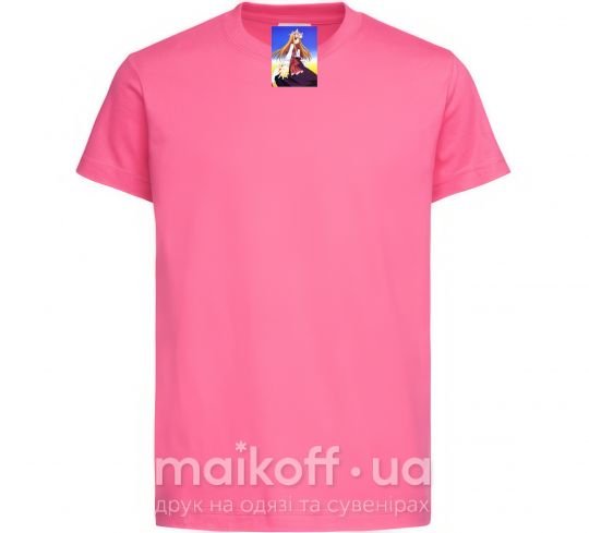 Дитяча футболка Волчица и пряности украинка аниме Яскраво-рожевий фото
