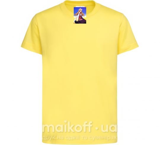 Дитяча футболка Волчица и пряности украинка аниме Лимонний фото
