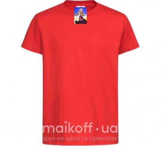 Детская футболка Волчица и пряности украинка аниме Красный фото