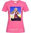 Женская футболка Волчица и пряности украинка аниме Ярко-розовый фото