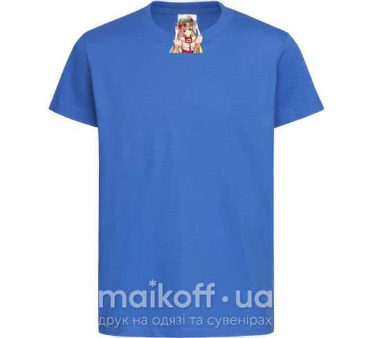 Детская футболка Аниме украинка Ярко-синий фото