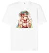Футболка Оверсайз Аниме украинка Белый фото