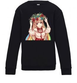 Детский Свитшот Аниме украинка