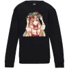 Детский Свитшот Аниме украинка Черный фото