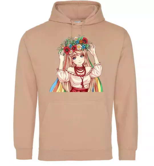 Жіноча толстовка (худі) Аниме украинка Пісочний фото