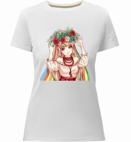 Жіноча преміум футболка Аниме украинка