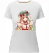 Жіноча преміум футболка Аниме украинка Білий фото