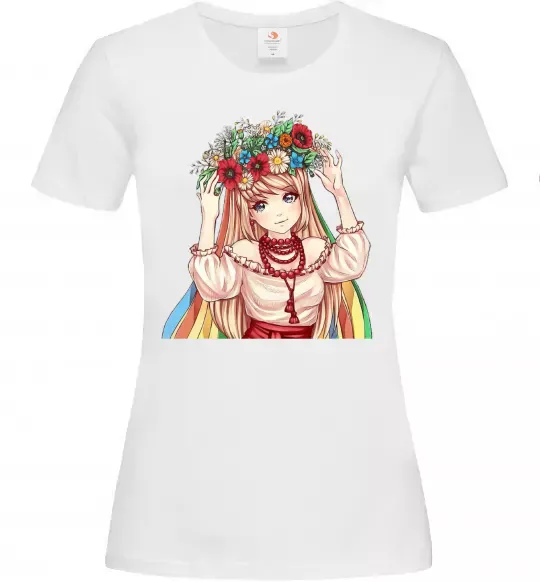 Женская футболка Аниме украинка Белый фото