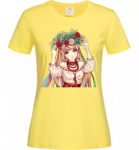 Женская футболка Аниме украинка Лимонный фото