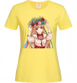 Женская футболка Аниме украинка Лимонный фото