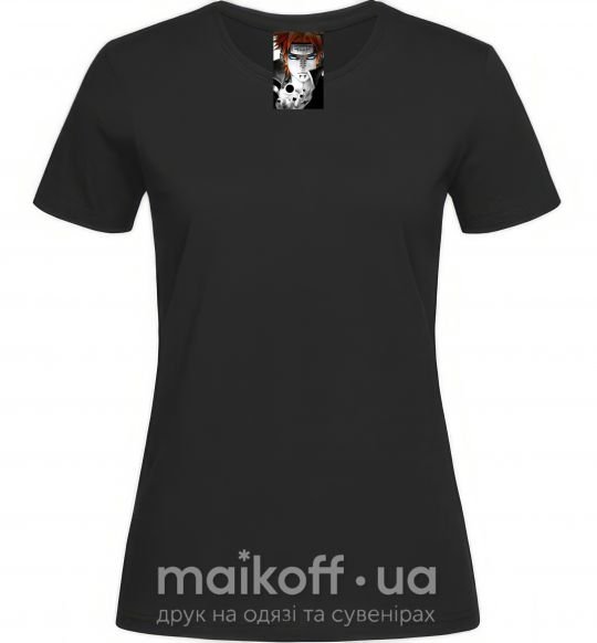 Женская футболка Аниме пейн наруто Черный фото
