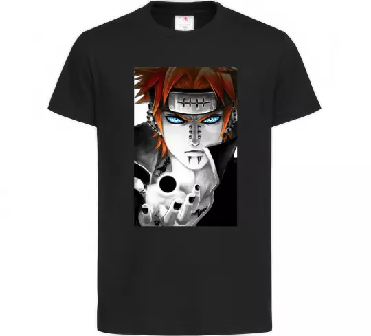 Дитяча футболка Аніме пейн наруто Чорний фото