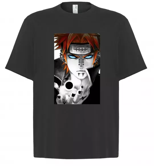 Футболка Оверсайз Аніме пейн наруто Чорний фото