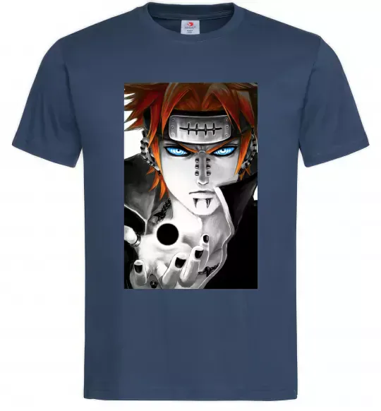 Чоловіча футболка Аніме пейн наруто Темно-синій фото