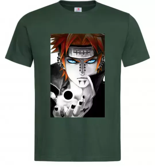 Чоловіча футболка Аніме пейн наруто Темно-зелений фото