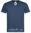 Мужская футболка Naruto лис силуэт Темно-синий фото