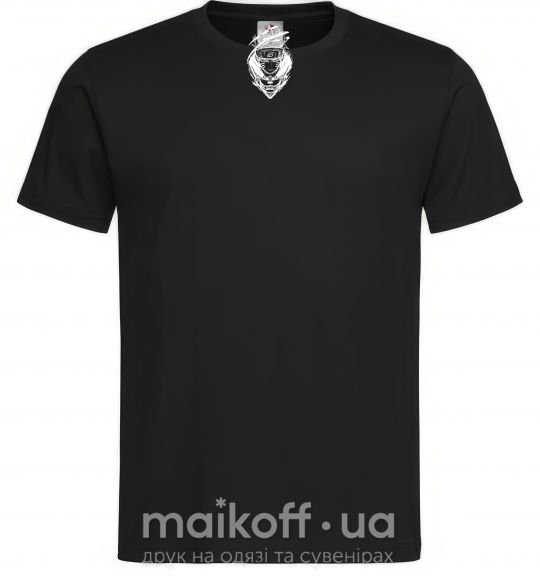 Мужская футболка Naruto лис силуэт Черный фото